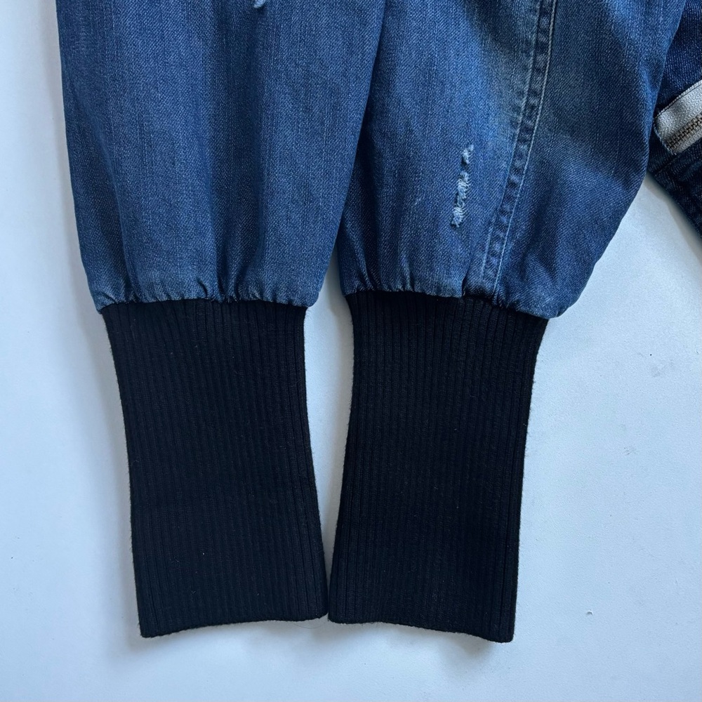 Soia & Kyo Reese Hooded Coat Jacket Blue Denim Coat Size XXS/2 Can Fits to Small - Picture 14 of 17
